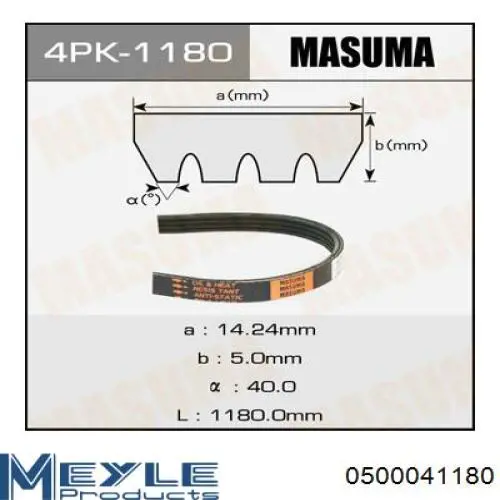 Correa de transmisión trapezoidal INA FB4PK1180 precio, desde 6,76 EUR