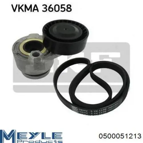Correa de alternador 55512900 Opel