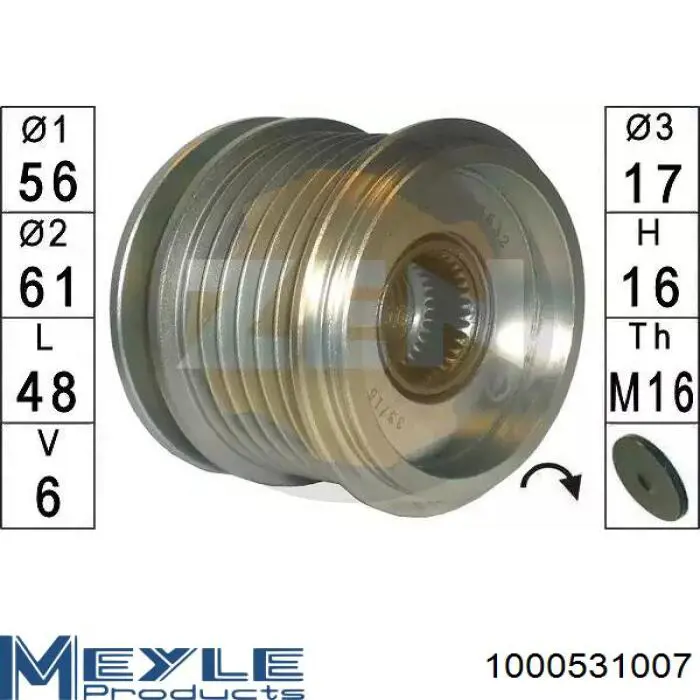 Comprar ZN5382 ERA Rueda libre del alternador