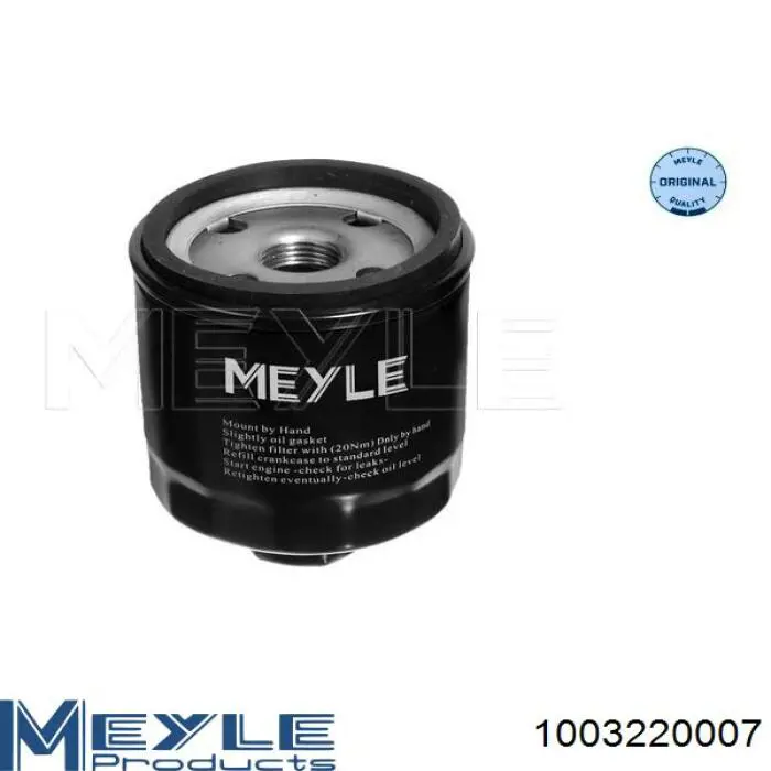 Filtro de aceite motor Meyle 1003220007