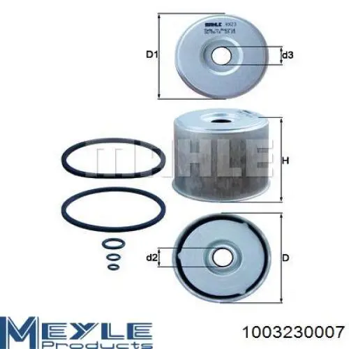 Filtro de gasoil Motaquip VFF113