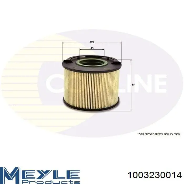 Filtro de combustible 191201280A VAG