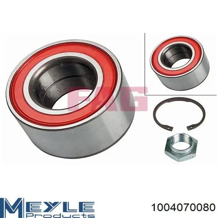 Cojinete de rueda delantero Meyle 1004070080 precio, desde 22,13 EUR