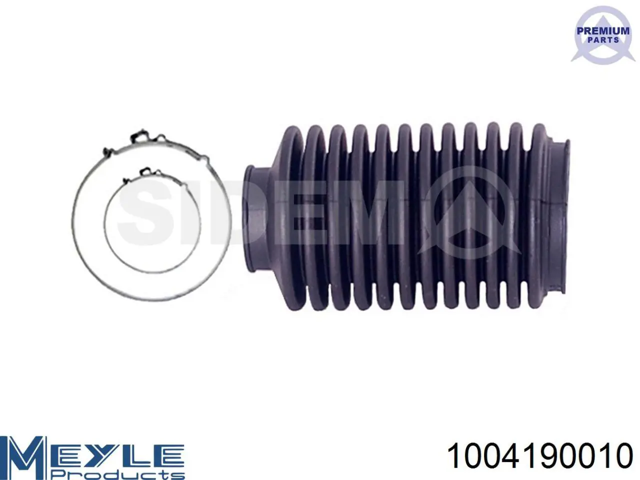 Guardapolvo de dirección izquierdo (cremallera) 83502 GKN-Spidan