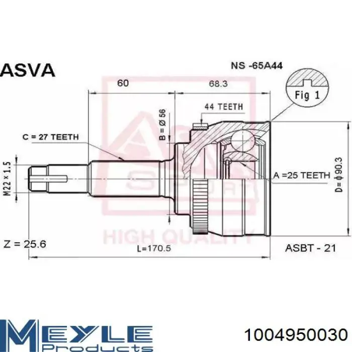 Comprar 500630T ERT Fuelle de semieje delantero interior