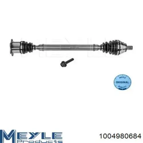 Árbol de transmisión delantero derecho 1K0407764PX VAG