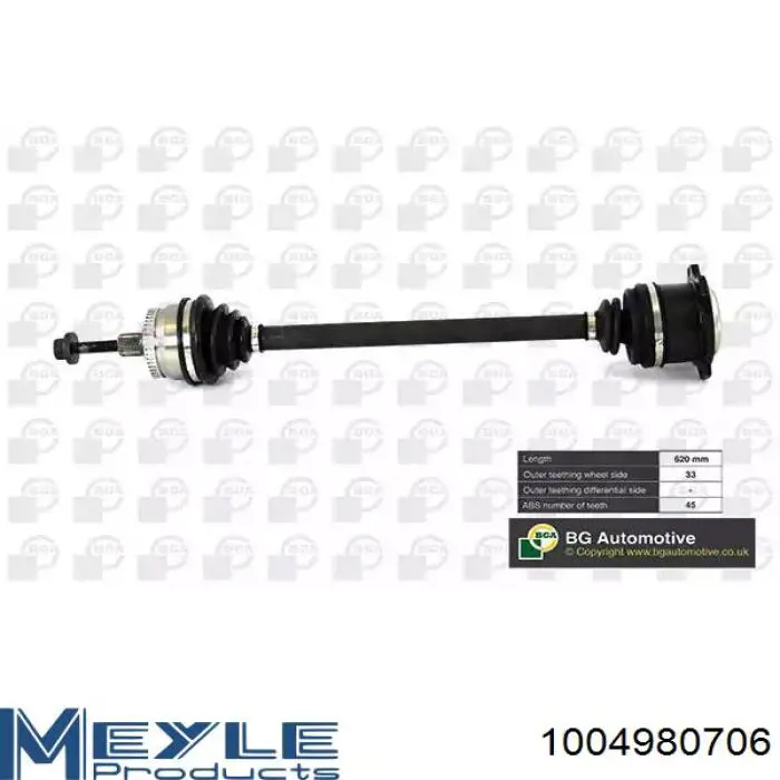 Comprar 8D0407451AX VAG Semieje delantero izquierdo