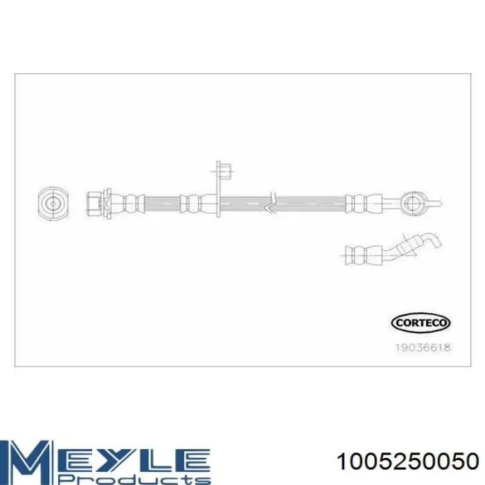 Tubo liquido de freno trasero Delphi LH0498
