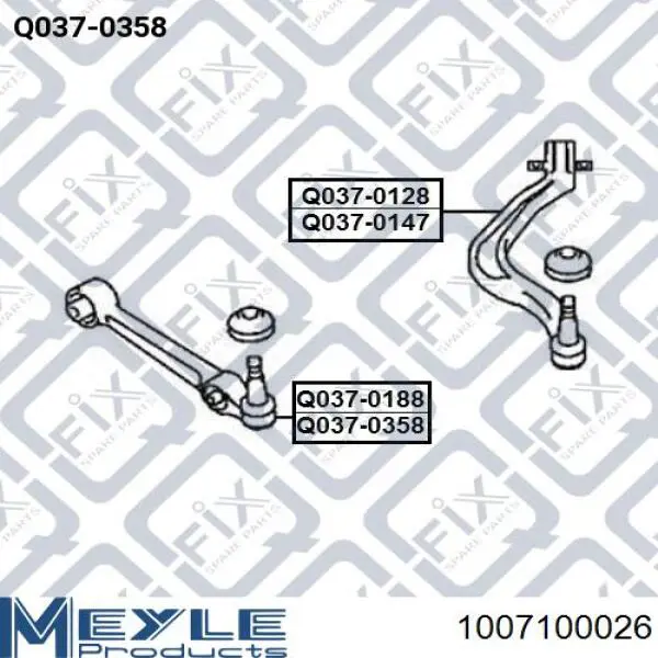 Buje de mangueta trasera 8K0505279E VAG