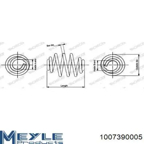Muelle 1007390005 Meyle
