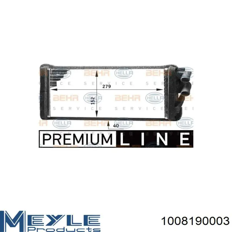 Comprar 1008190003 Meyle Radiador calefacción