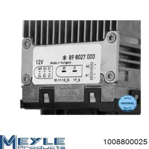 Regulador de velocidad del ventilador de refrigeración (unidad de control) 1008800025 Meyle