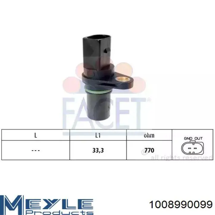 Sensor de árbol de levas 551395A ERA