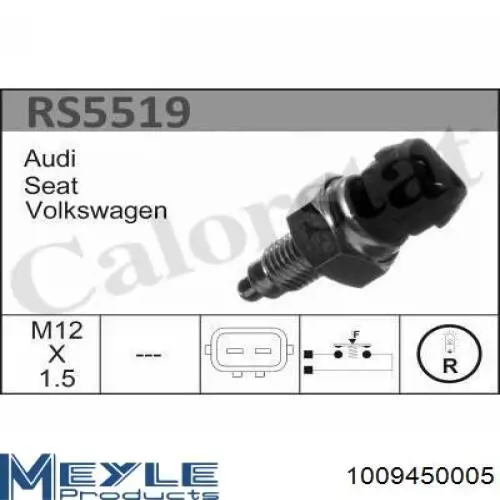 Sensor de marcha atrás para Volkswagen Golf (1H1)