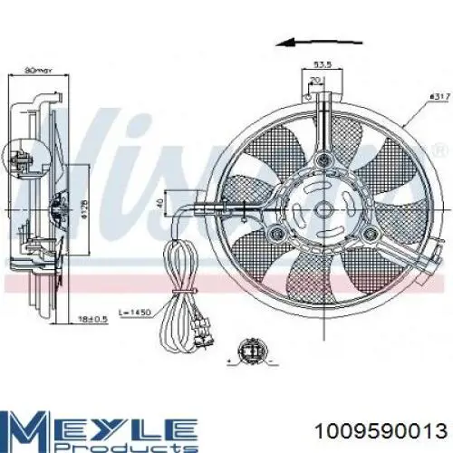 0986338108 Bosch Electroventilador del motor