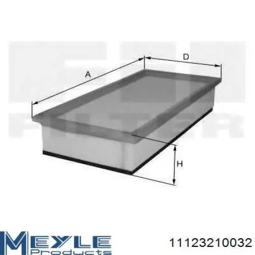 Filtro de aire Peugeot 407 6D