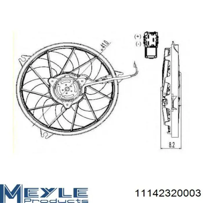 Ventilador de refrigeración del motor Peugeot/Citroen 125487