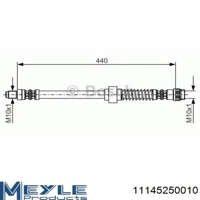 4885T5 Peugeot/Citroen Tubo de frenos delantero