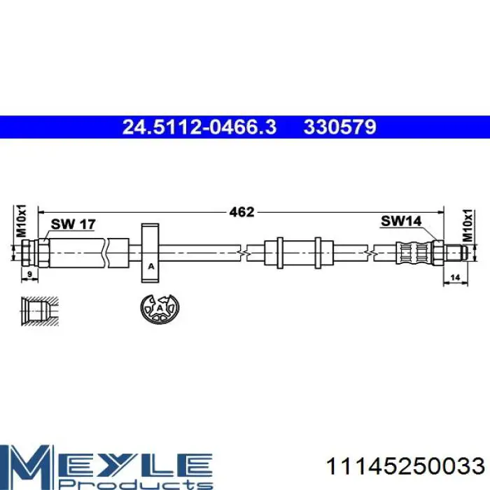 Comprar 1623274980 Peugeot/Citroen Latiguillo de freno trasero
