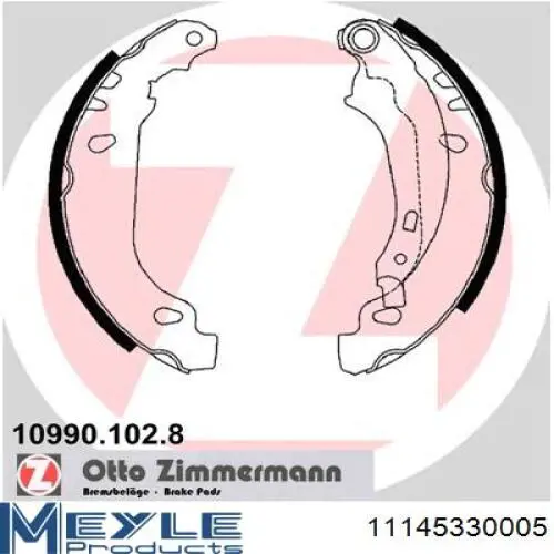 Zapatas de freno 0986487823 Bosch