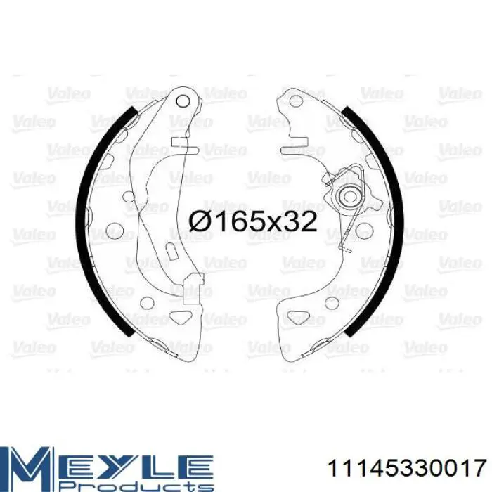 Zapatas de freno BSA206000 Open Parts
