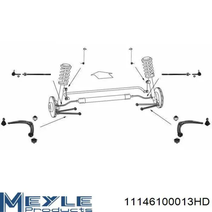 Silentblock del brazo de suspensión 0000352392 Peugeot/Citroen
