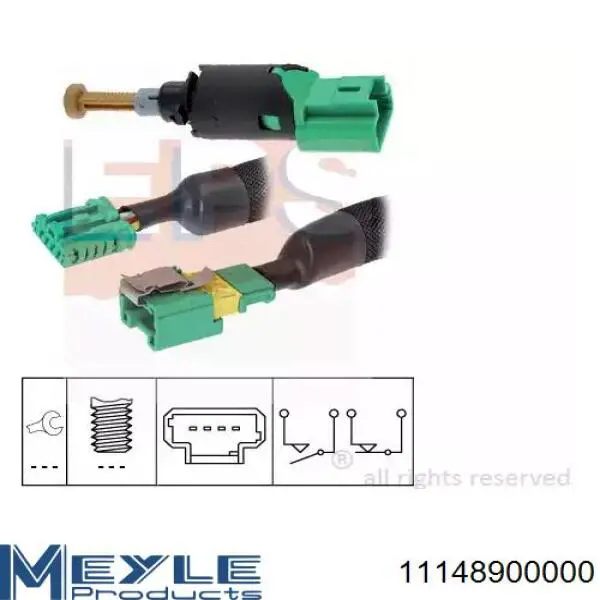 Interruptor de luz de freno 870157 Triclo