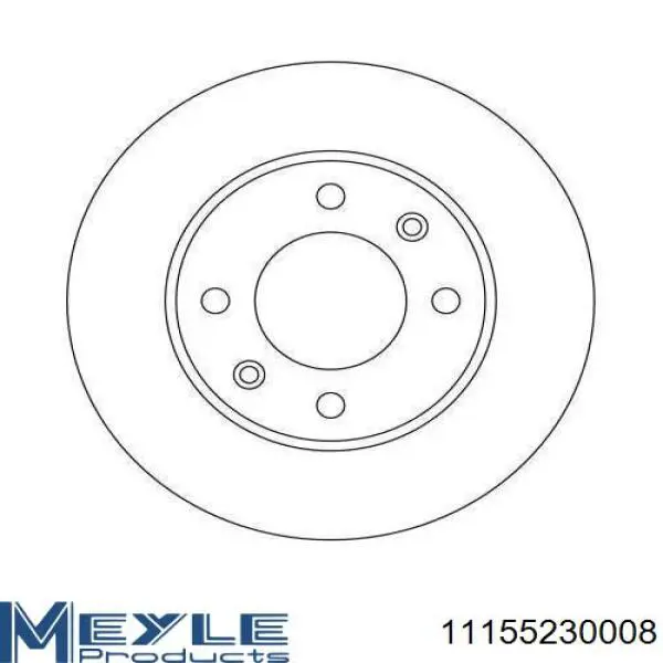 Disco de freno trasero 221594 Hart