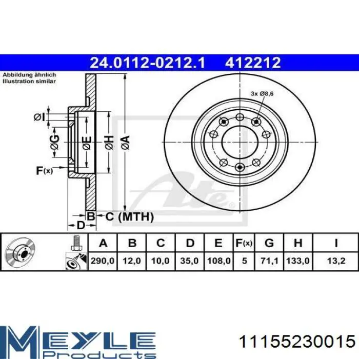 Frenos traseros Jurid/Bendix BDS1220