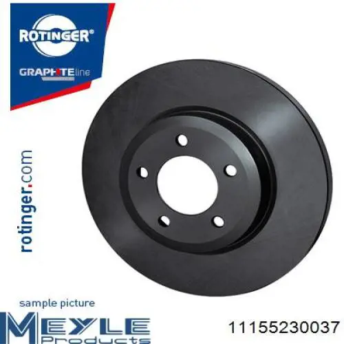 Disco de freno trasero Peugeot 206 2A/C