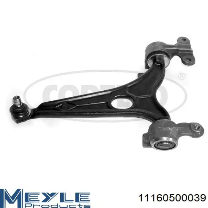 Brazo inferior derecho de la suspensión delantera 1346385080 Fiat/Alfa/Lancia