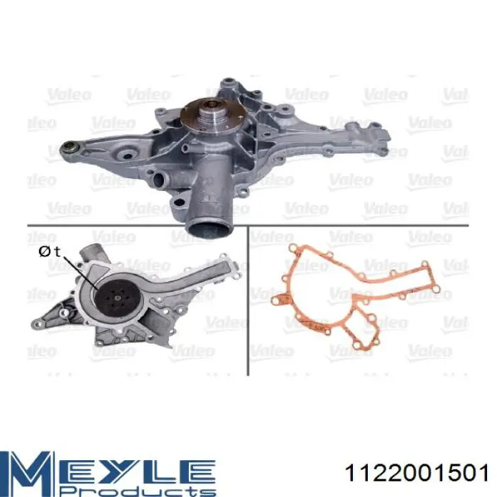 Motor de agua Mercedes A1122001501