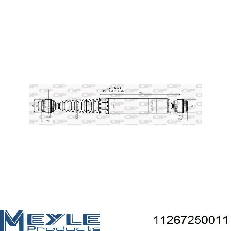 Comprar 5206TE Peugeot/Citroen Amortiguador trasero