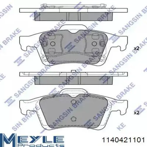 Zapatas de freno traseras Simer S516