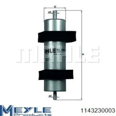EFF510620 Open Parts Filtro de gasolina
