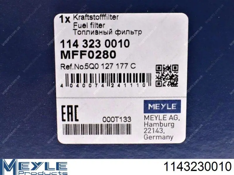 EFF526110 Open Parts filtro de combustible