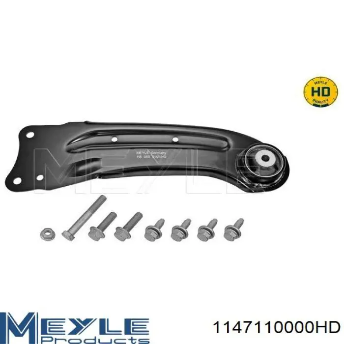 Buje delantero del brazo longitudinal trasero 1147110000HD Meyle