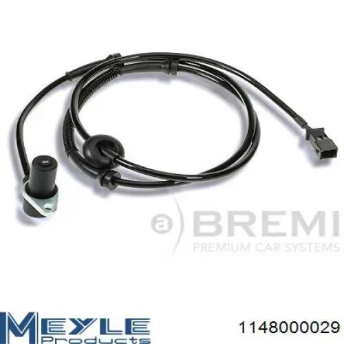 Sensor ABS trasero ERT 530083