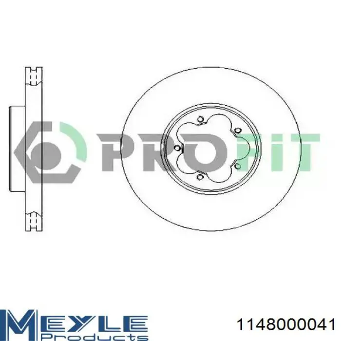 Sensor ABS, rueda trasera izquierda Meyle 1148000041