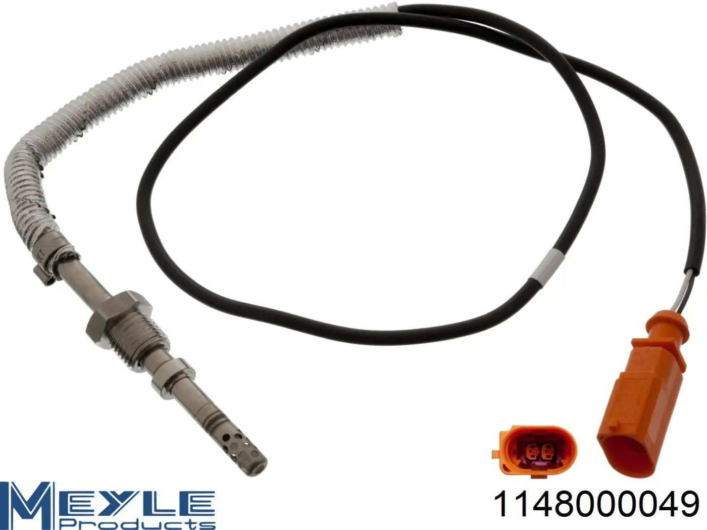 114 800 0049 Meyle sensor de temperatura, gas de escape, después de filtro hollín/partículas