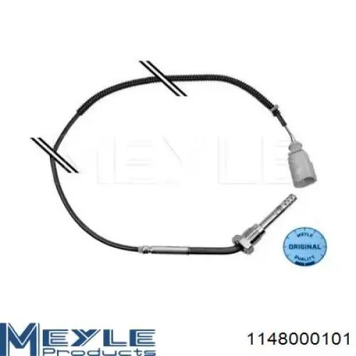 114 800 0101 Meyle sensor de temperatura, gas de escape, después de filtro hollín/partículas