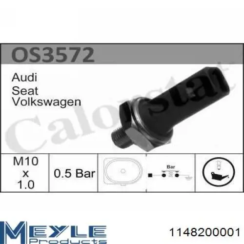 06A919081C VAG Indicador de presión del aceite