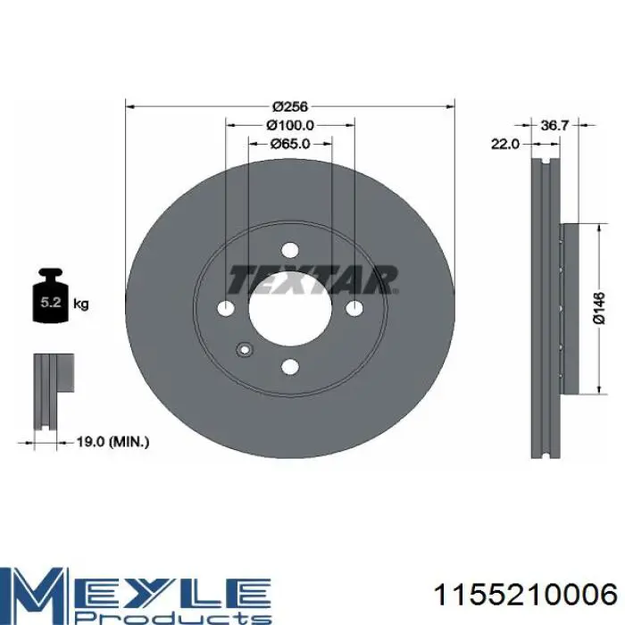 Comprar 09B97510 Brembo Freno de disco delantero