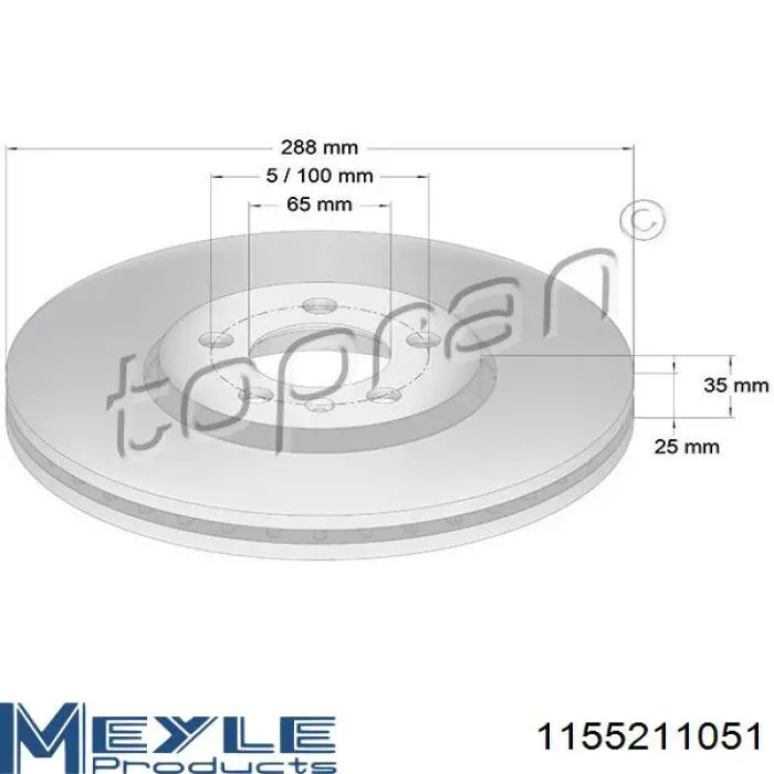 Freno de disco delantero Mercedes E C124