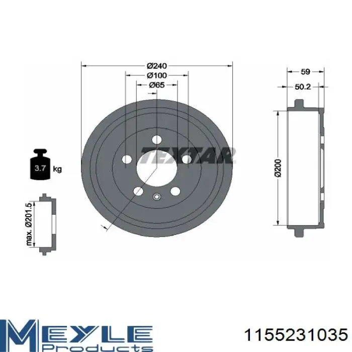 Comprar 180358 Peugeot/Citroen Tambor de freno trasero