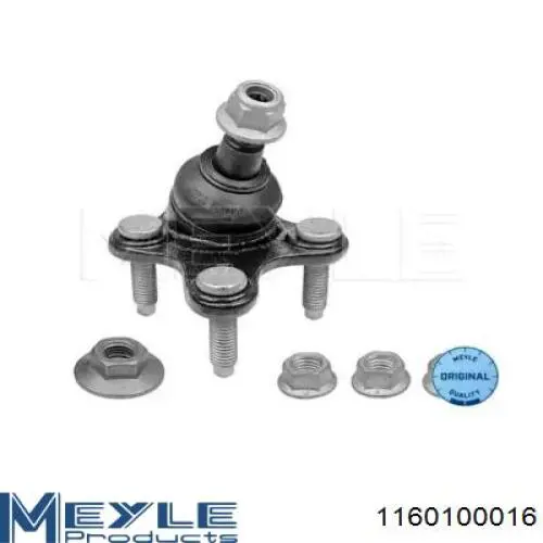 Cojinete de bola inferior derecho Meyle 1160100016