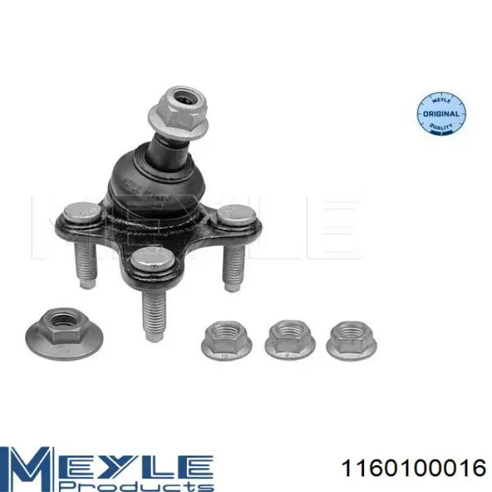 Rótula de suspensión inferior derecha Meyle 1160100016 precio, desde 16,52 EUR