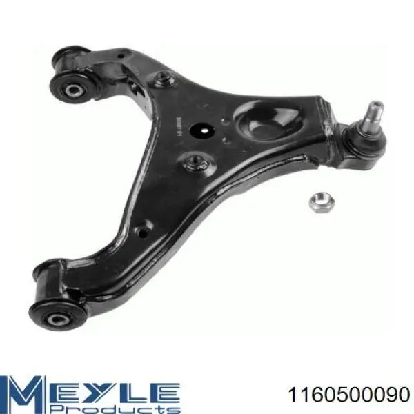 Brazo inferior derecho de la suspensión delantera 9063304107 Mercedes