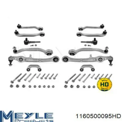 Kit de brazos de suspensión trasera Meyle 1160500095HD