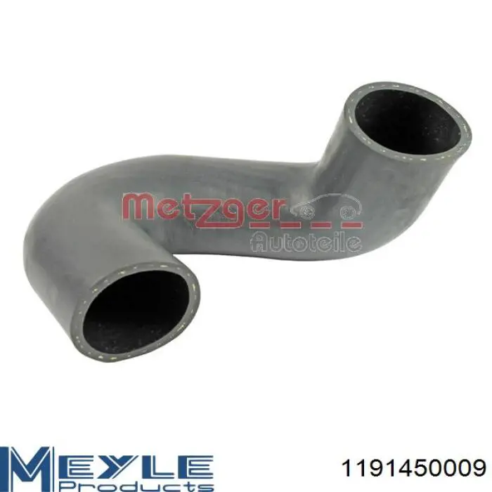 09775 Metalcaucho tubo flexible de aire de sobrealimentación izquierdo
